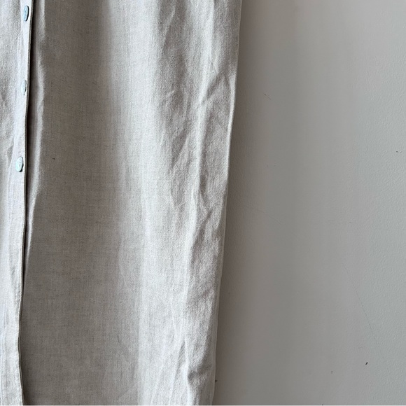 VINTAGE | Button-Down Sleeveless Linen Maxi Dress By St. John’s Bay - Picture 3 of 5